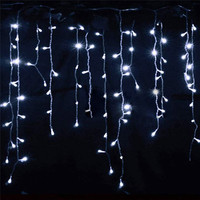 5M Christmas Garland kurtyna LED girlandy z lampkami w kształcie sopli Droop 0.4-0.6m Garden Street Mall okap dekoracja zewnętrzna bajkowe oświetlenie 3